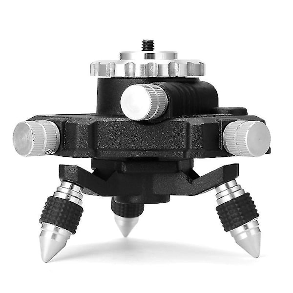 360° Drejeligt Aluminiumlegeringsbeslag Base 1/4'' Interface Finjustering Tripod Stativ Til Laserniveau