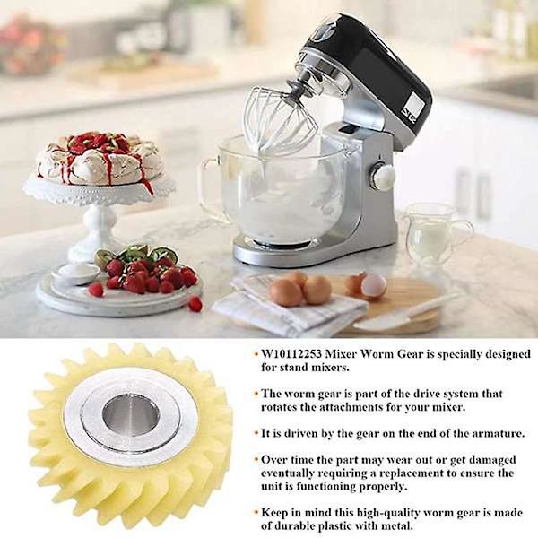 W10112253 9706416 Motorbørste W10380496 4162897 Mixer Sneg Gear til KitchenAid Stand & 2 Par