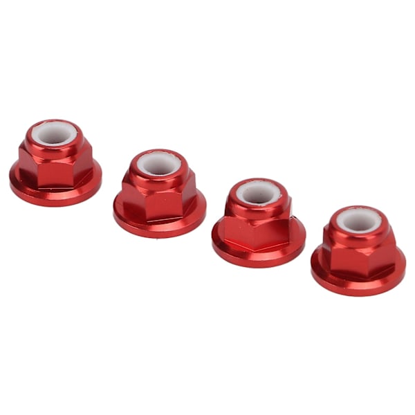 M4 RC-bilmuttrar i aluminiumlegering, 4 mm innerdiameter, 1/10 fjärrstyrd biltillbehör