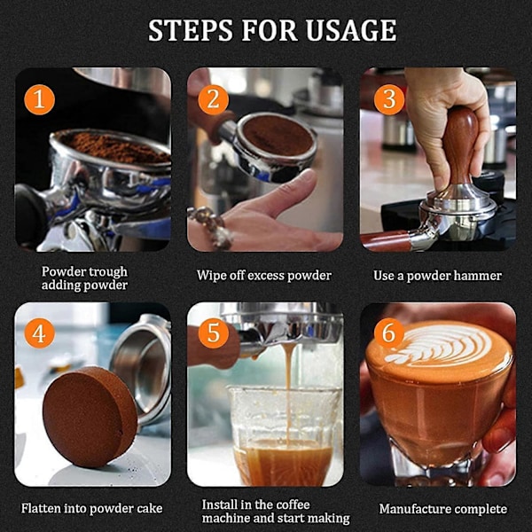 Espressostøder 58 mm - Professionel kaffestøder i rustfrit stål, essentielt barista værktøj
