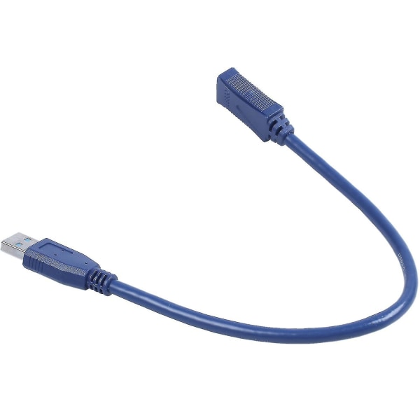 Sininen USB 3.0 uros uros F/m tyypin A liitin jatkokaapeli 30cm