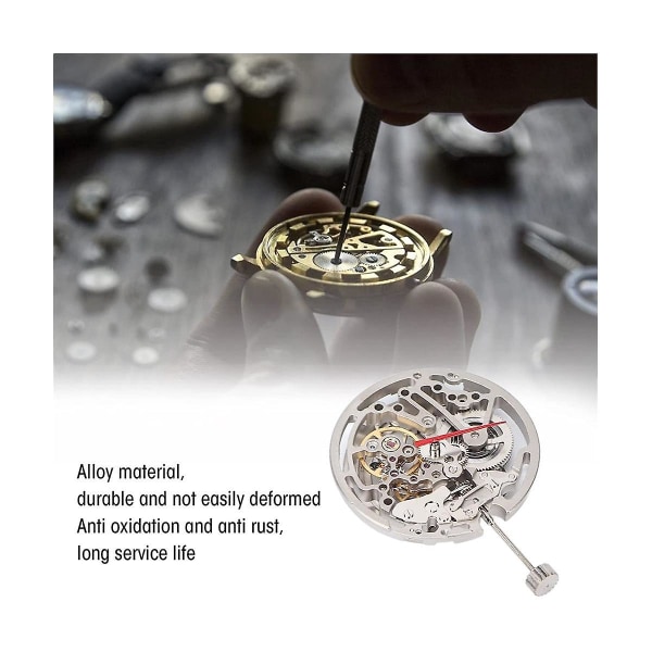 Automatiskt mekaniskt watch , DIY Automatiskt ihåligt watch med plastförvaringslåda Fo