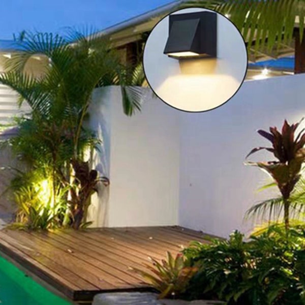 3x 3w Moderni Minimalistinen Creative Outdoor Vedenpitävä Seinälamppu Led Outdoor Garden Light Ovivalo