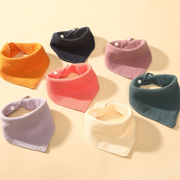 Baby Bandana Drool Bibs Pack Of 10 Solid Organic Cotton Baby Bibs För Flickor, Pojkar, Unisex
