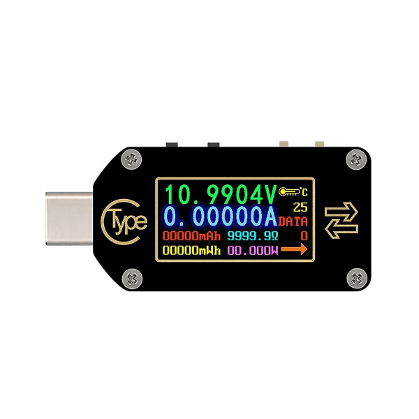 Rd Tc66 Type-C PD Trigger USB Volttimittari Ampeerimittari Jännite 2-suuntainen Virtamittari Monimittari PD Lataus B