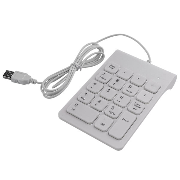 Mini USB-koblet numerisk tastatur 18 taster digitalt tastatur for regnskapsfører bærbar PC Windows