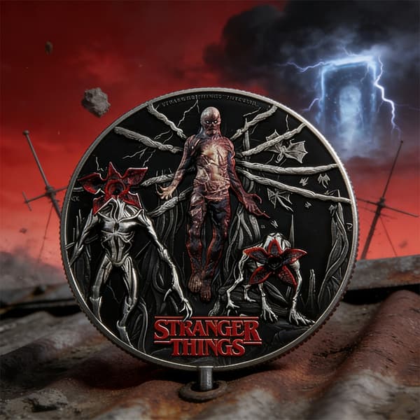 Stranger Things Demogorgon Mønt Flad Samlerobjekt Souvenir