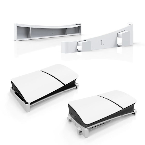 Ps5 Slim horisontellt stativ, Ps5 Slim konsolbasstativ, basstativtillbehör kompatibla med Playstation 5 Disc & Digital Editions