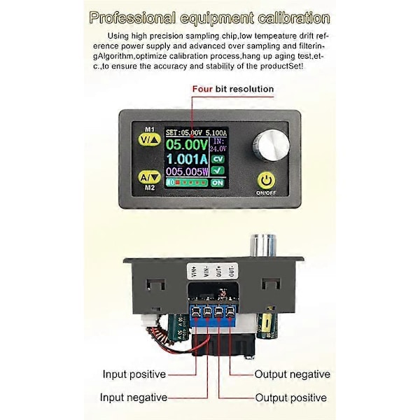 WZ3605E DC DC Boost Converter CC CV 36V 5A Modul Justerbar Reglerad Laboratorie Strömförsörjning Voltmeter Amperemeter