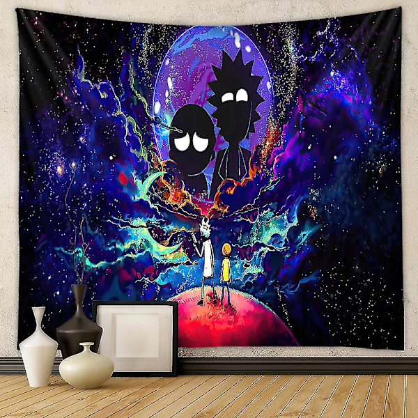 Rick and Morty Tema Poster Väggbonad Hängande Väggbonad Sovrumsdekoration Möbel Ornament (180X230CM)