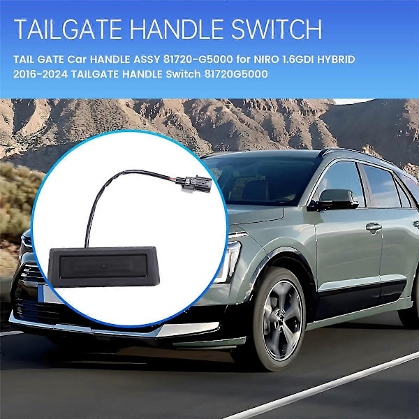 TAIL GATE Bilhåndtak ASSY 81720-G5000 for 1.6GDI HYBRID 2016-2024 Håndtak Bryter 81720G5000