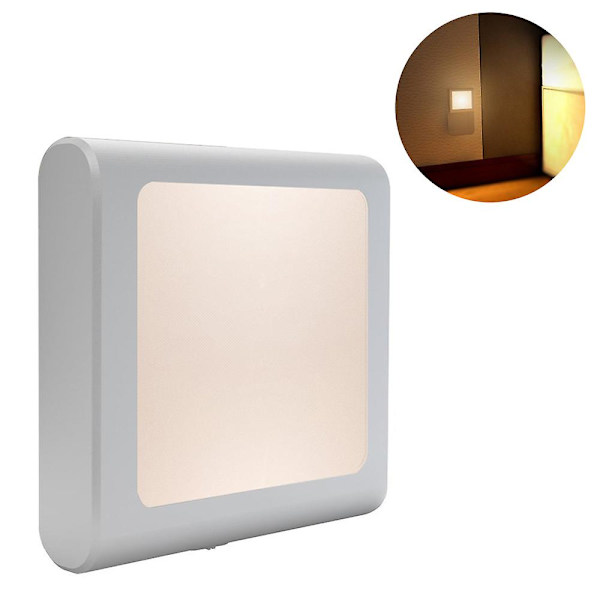 Pakke med 2 Stikkontakt LED Natlys Ultra Tynde, Køligt Touch Design