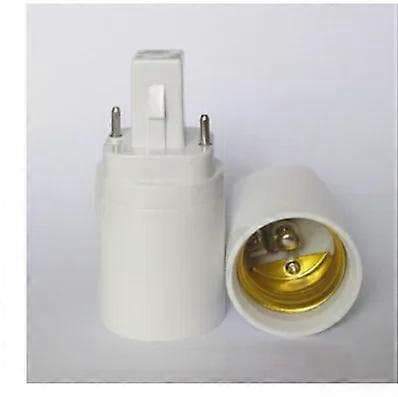 1/3/5/10 STK G24 til E27 Adapter Lyspæresokkeladapter til Skrupæreholder Omformer Hvite Lampebaser 1PCS