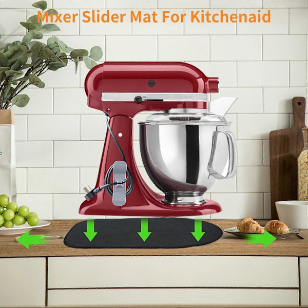 2 st. mixer slider matta, glidbräda matta för enkel förflyttning och skydd
