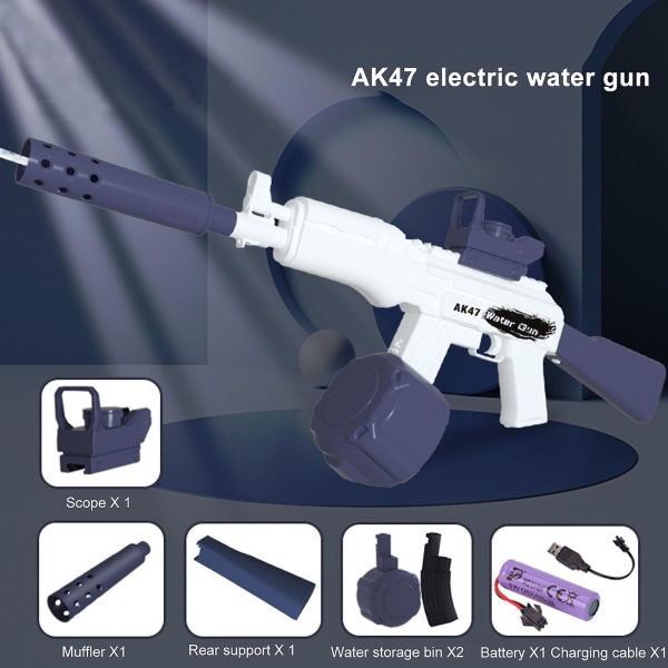 Elektrisk vannsprayleketøy Ak47 vannsprutpistoler for voksne og barn Super vannsoker lang rekkevidde sommer utendørs strandleker