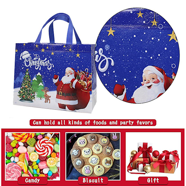 Store julegaveposer, julegaveposer, gjenbrukbare handleposer