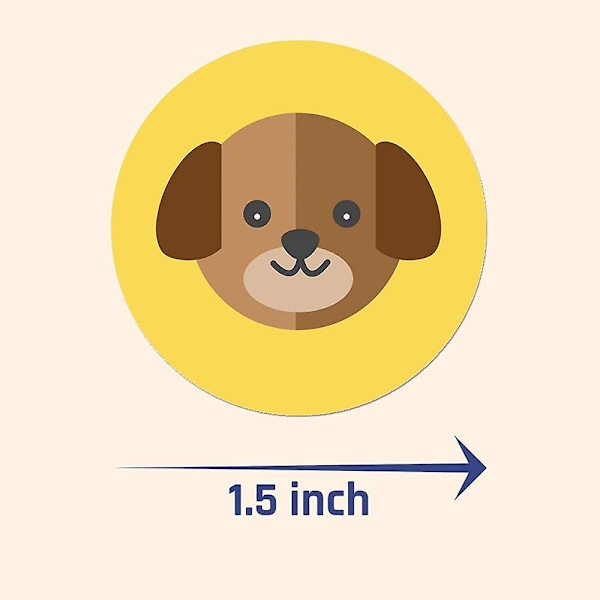 10 Ark, 80 Stykker, Dyre-Klistermærker (Hunde, Katte, Løver)