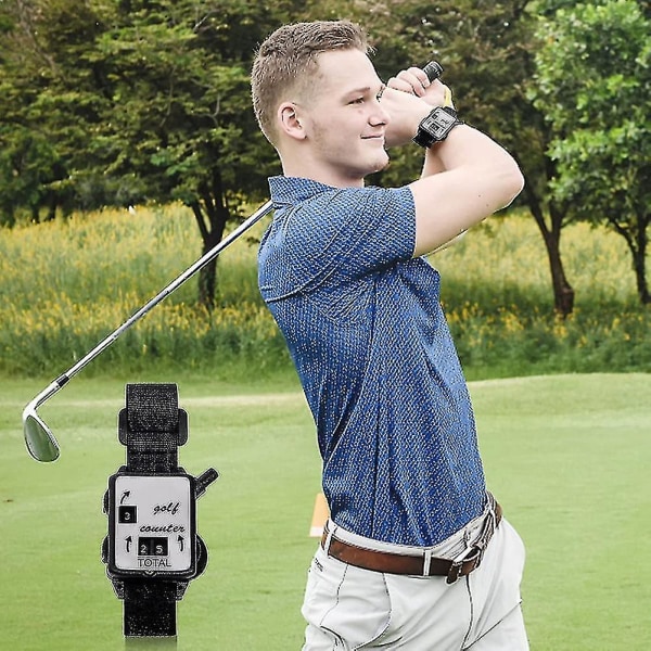 Golfscoretæller, med One Touch Nulstil Golftællerscorer (3 stk, sort)