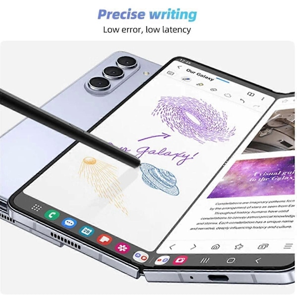 Pekstift Galaxy Z Fold 5 Pen Ersättning Z Fold5 Handskrift Penna Svart