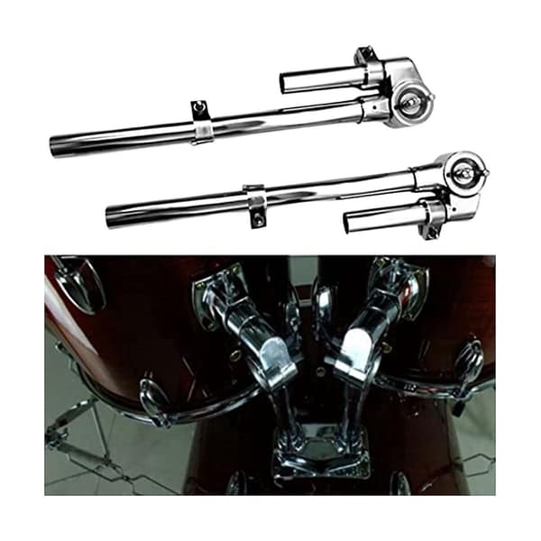 2-delt Stativbeslag Stabil og Holdbar Beslag med Solid Montering til Tromme Percussion Instrument