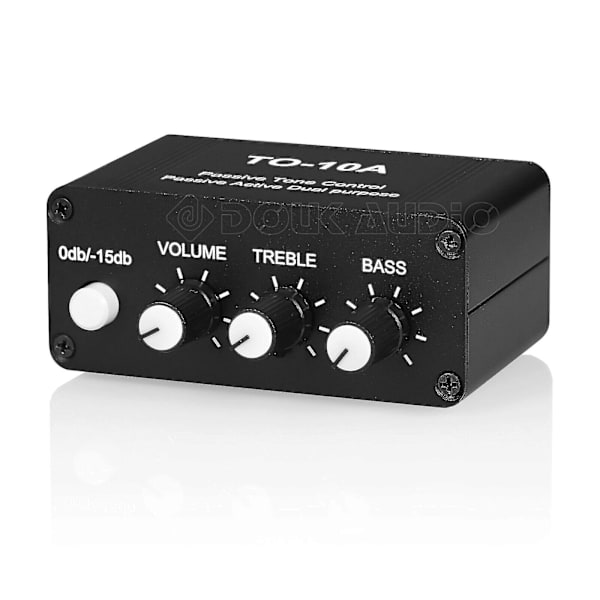 Mini Audio Attenuator 3,5 mm/RCA Volumenstyring Stereo Forforstærker W/tone Control Fg