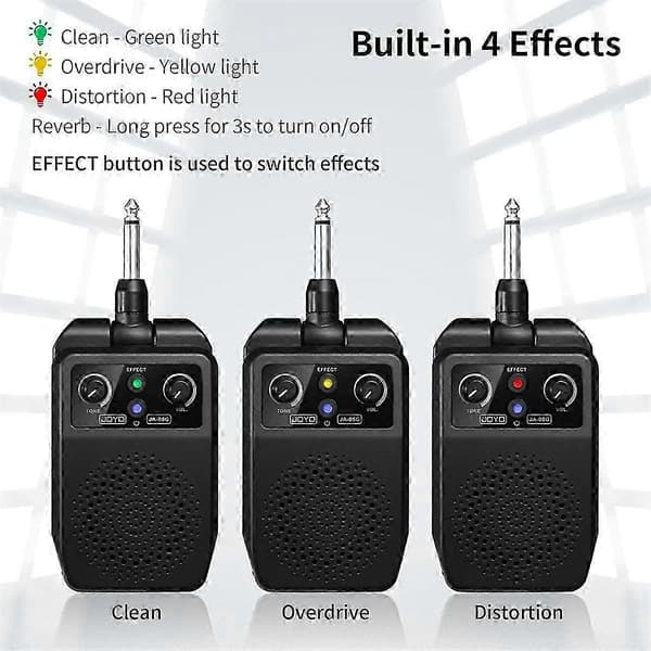 JOYO Mini Elektrisk Gitarrförstärkare 5W Gitarrförstärkare med 4 Effekter (JA-05G)