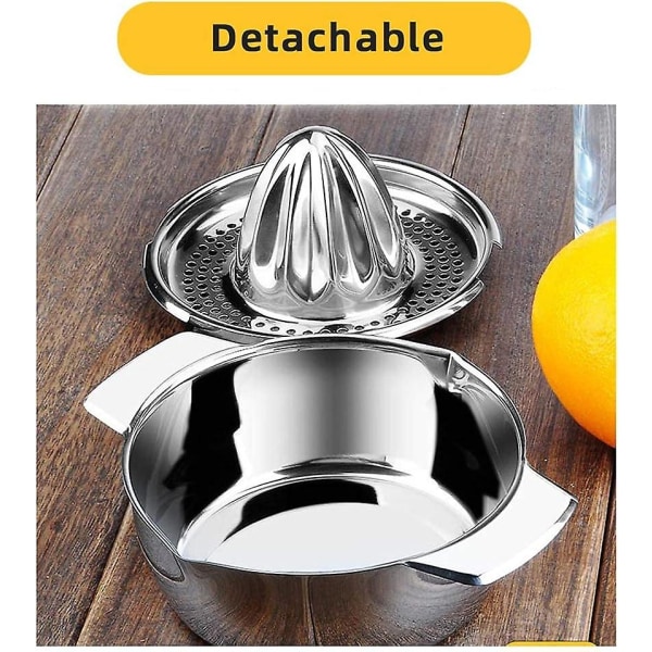 Modrad Manuel Citruspresser i Rustfrit Stål - Appelsinpresser, Citronpresser, Appelsinjuicepresser, Opvaskemaskinevenlig til Appelsiner, Citroner, Lime - 4