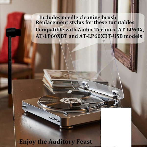 1 kpl Korvaava neula ATN3600L vinyylilevysoittimeen AT-LP60 levysoittimelle Phonograph Platenspeler Records Player