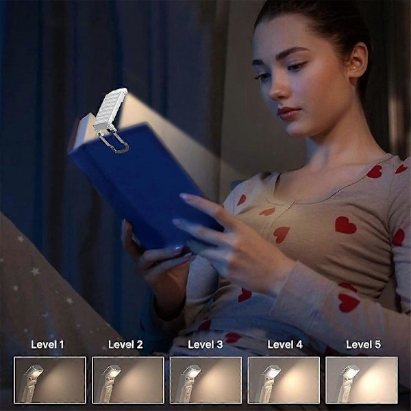 LED leselampe klype lampe bok klype justerbar leselys boklampe studiebord belysningsverktøy