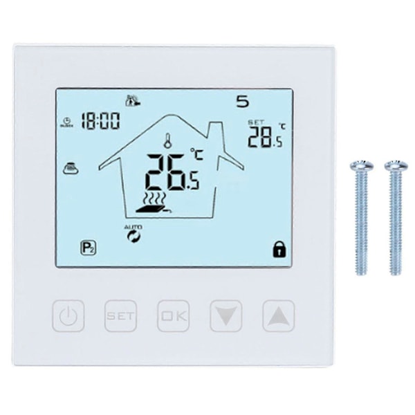 Hjem Intelligent Fjernkontroll Temperaturregulator Gulvvarme Termostat AC230V 50/60HZ