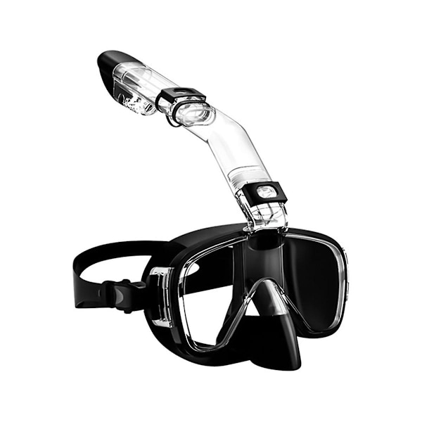 Dykmask med Anti-Immande Snorkelset med Fullt Tork för Fri Simning Professionell Snorkelutrustning