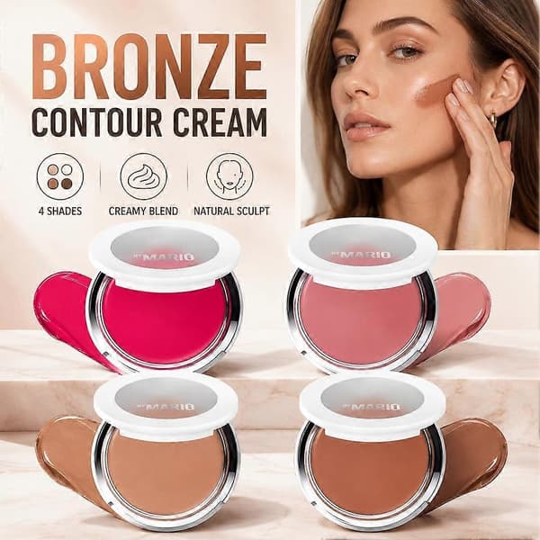 Makeup By Mario Bronzer Cream - Sömlös blandning, professionell kompakt Light