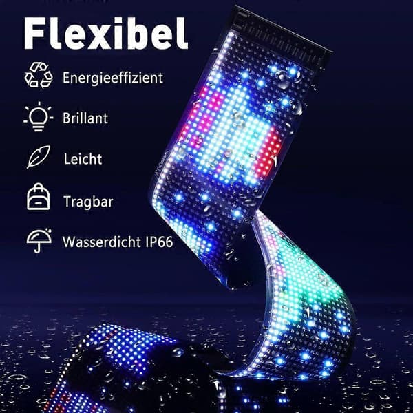 Opplyst vindusbilde LED programmerbart digitalt skilt 7 x 17cm display design belysning