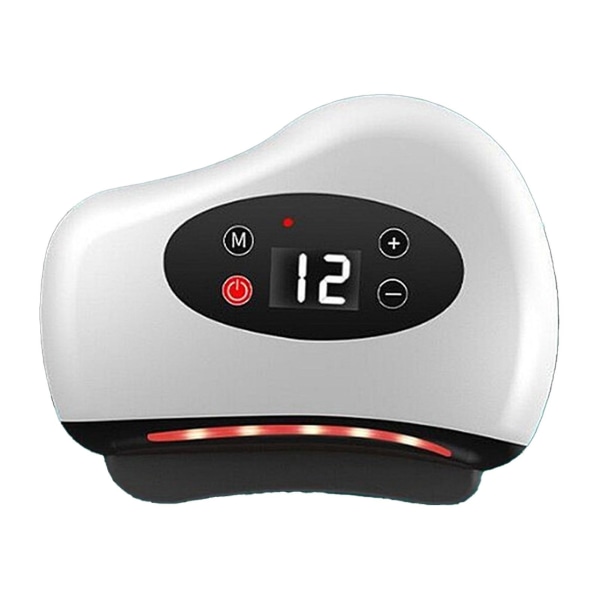 Elektrisk Gua Sha Massager 12 Vibration Varme Gear Konstant Temperatur Hudskrabende Massagemaskine