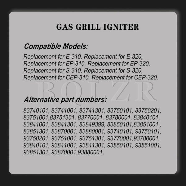 Gassgrilltenner 83741001 sett erstatning for Weber Genesis E-310 E-320