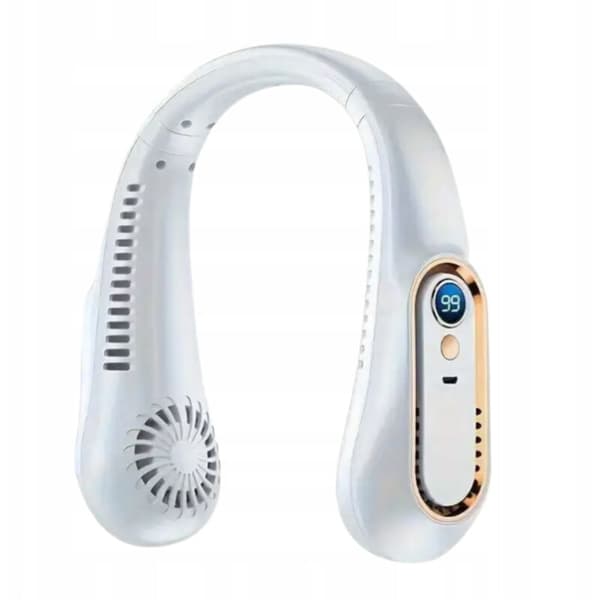 5-trins USB Bærbar Halsventilator med LED
