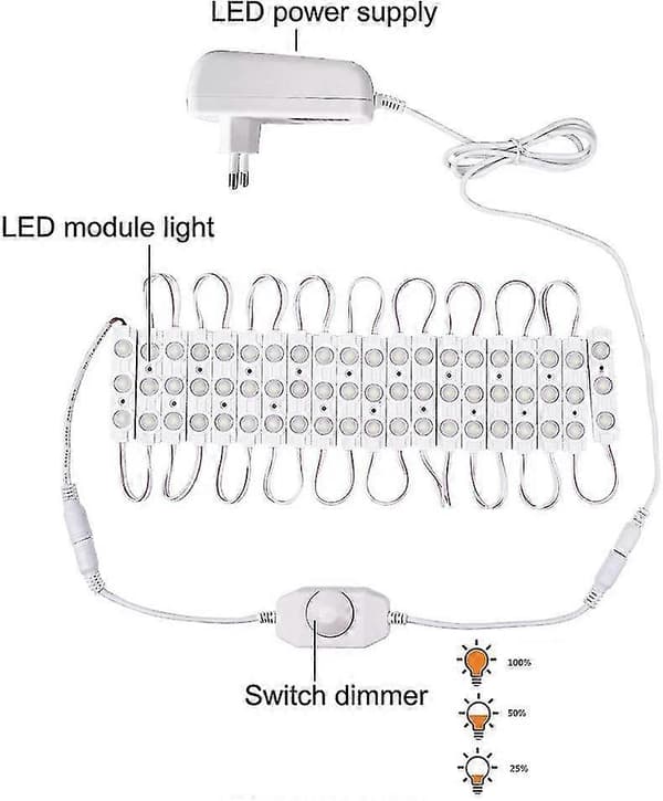 LED Spejllys, Dæmpbar Spejlbelysning, Lang Makeup Lys
