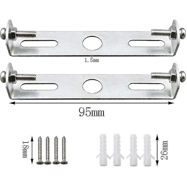 6 st Taklampa Fäste Taklampa Platta Hållare Taklampor Plattor 95mm Med Skruvar Taktillbehör Belysning