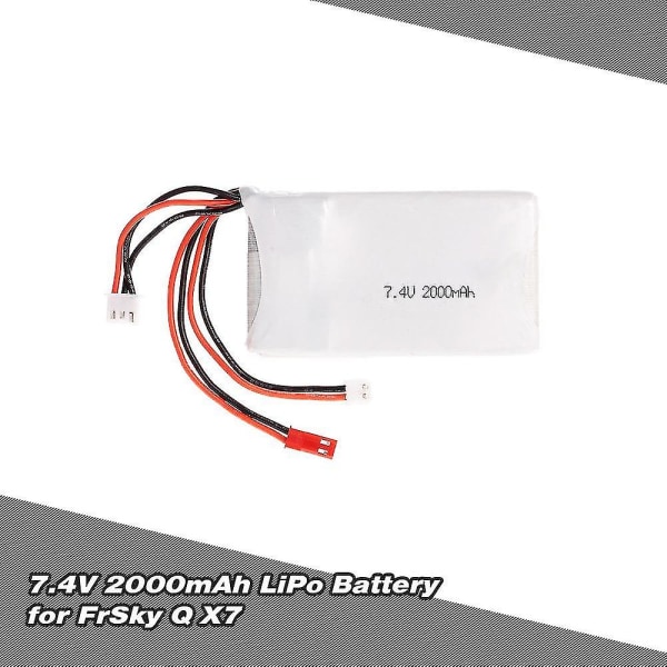 Lipo Batterie 2S 7,4V 2000mAh 8C Lipo Batterie for FrSky TARANIS Q X7 2,4G