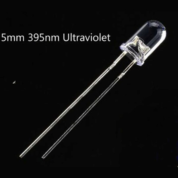 200x 5mm Runda Lila UV LED-dioder Superljusa Vattenklara LED-lampor Lila Färg