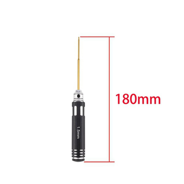 4-delt sett med sekskant-skrutrekkere 1,5/2,0/2,5/3,0 mm Fjernkontrollbil Fjernkontrollmodell Verktøysett