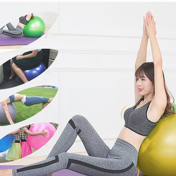 Dhrs Yoga Smooth Ball för Fitnessövningar Pilates med Vikt