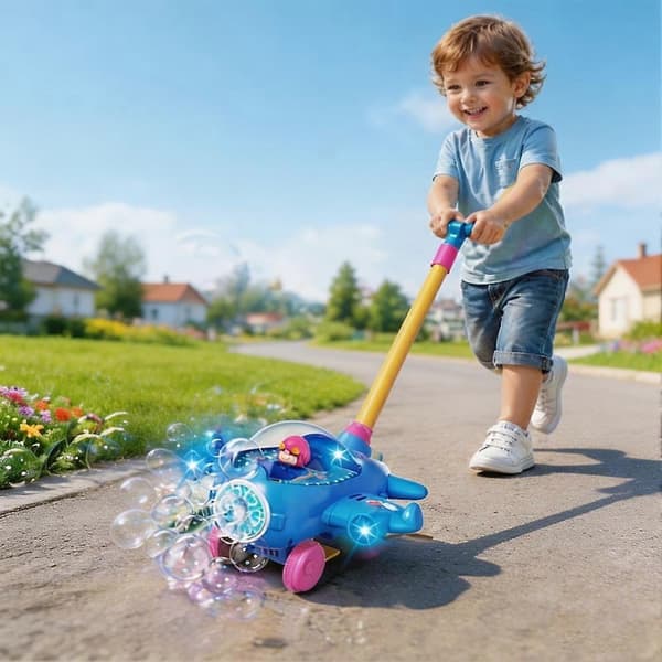 Bubbelvagn leksak Handtryck Bubbelbil Bubbel Leksaker Barnleksaker F6K8