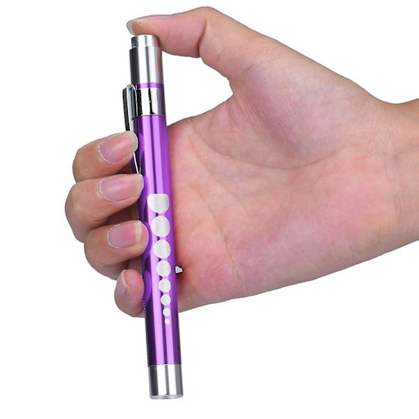 2 stk Penlykt i aluminiumlegering Penlykt Led Penlykt Penlykt Pupil Pen Hvit Lys Liten Lommelykt Ny