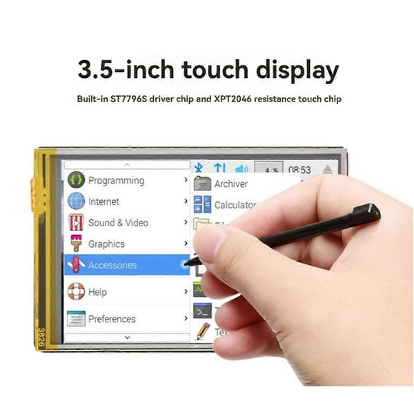 3,5 tommer Resistiv LCD Touch Skærm 480x320 Opløsning IPS Panel ST7796S Driver Chip til ESP32 til