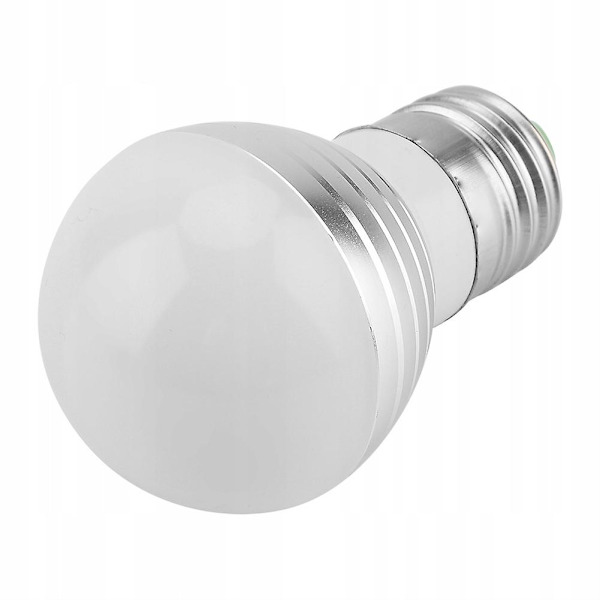 3w E27-kanta Rgbw Led 16 Monivärinen Vaihtava Lamppu Kaukosäätimellä Uusi