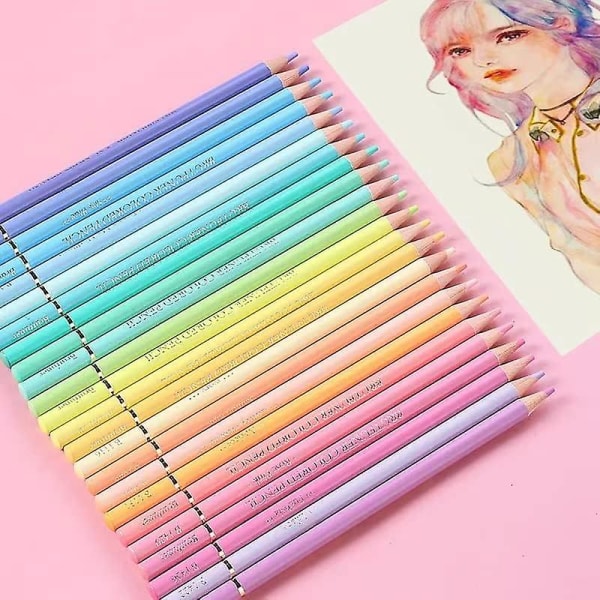 24 pastellikynää, taiteilijan neonkynät, pastellikynät piirtämiseen, luonnostelemiseen ja värityskirjoihin
