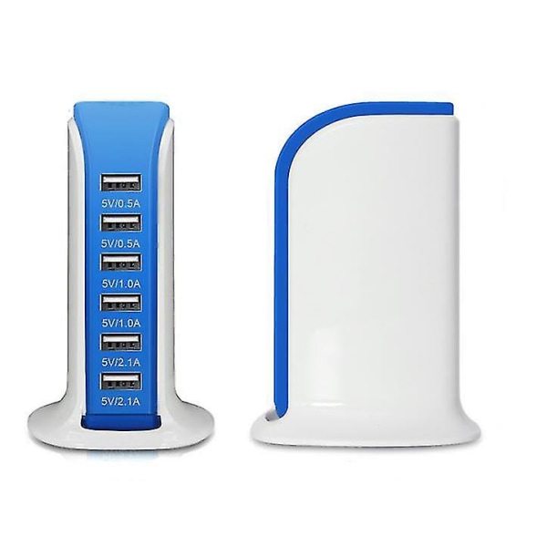 Universal Charging Station Desktop 6-porttinen USB matkalataustelakka