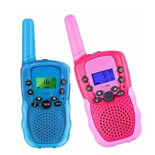 2 kpl lasten radiopuhelin, 6 km:n kantaman sisäpuhelin Kannettava, tehokas kaksisuuntainen häiriönestoradio ulkokäyttöön