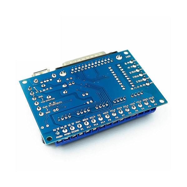 Mach3 Gränssnittskort Cnc 5-axlig med Optokopplare Adapterdrivrutin + USB-kabel